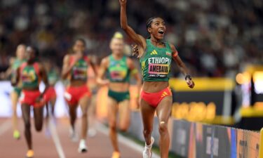 Athletes compete at the 2026 World Athletics Ultimate Championship in Budapest