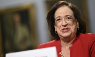 US Supreme Court Justice Elena Kagan delivers opening remarks during a House Appropriations Subcommittee on Financial Services hearing on Capitol Hill in Washington