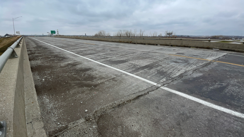 Condition of bridge decking pavement