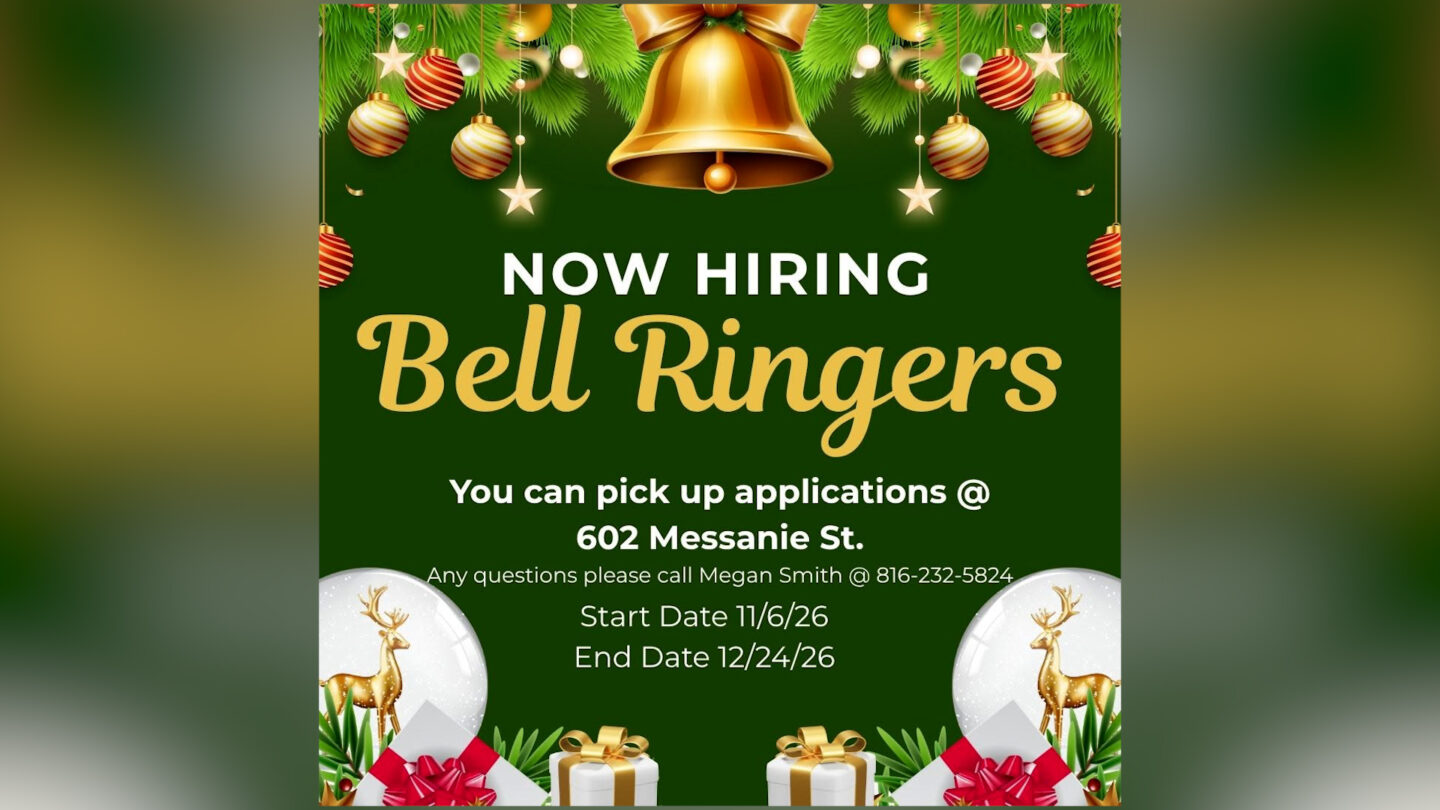 Salvation Army bell ringer flyer.
