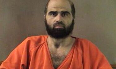 This undated file photo provided by the Bell County Sheriff's Department shows Nidal Hasan.