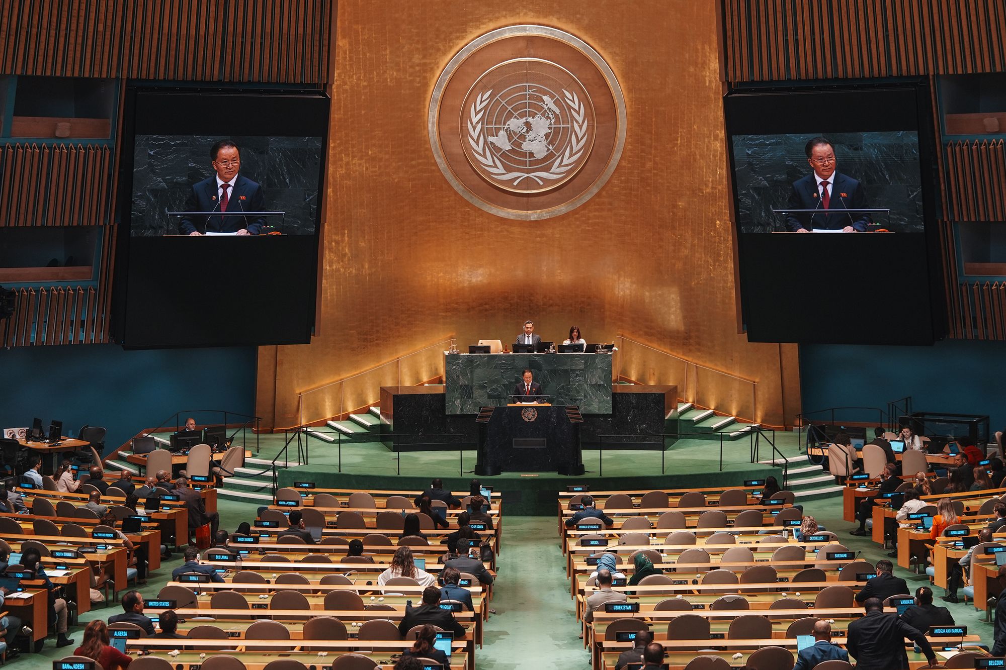 <i>Yong Xiong/CNN via CNN Newsource</i><br/>A view of the entryway to the North Korean mission to the UN in New York.