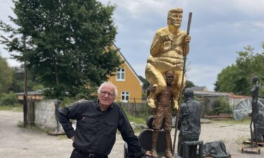 The Trump sculpture is accompanied by over 1