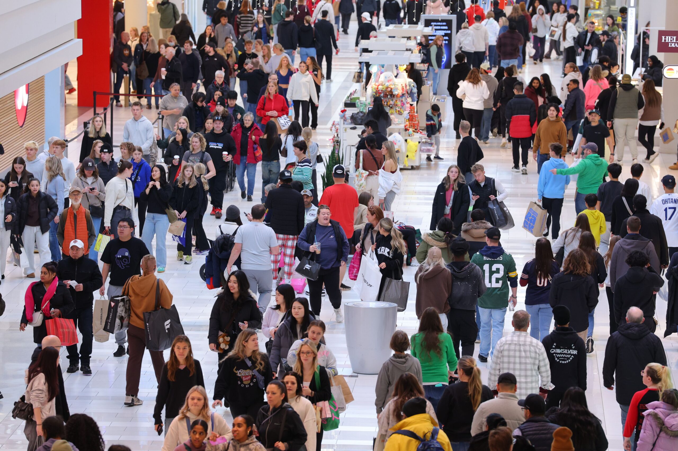 <i>Adam Bettcher/AP/File via CNN Newsource</i><br/>Shoppers browse through stores at the Mall of America for Black Friday deals in Bloomington
