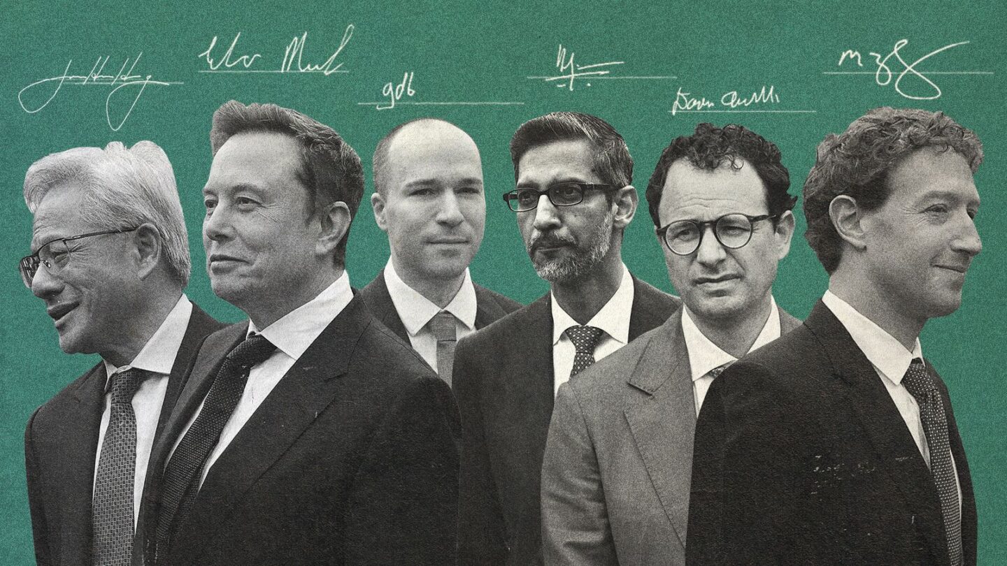 <i>Photo Illustration by Alberto Mier/CNN/Getty Images via CNN Newsource</i><br/>Most of the tech leaders do not seem to be trying to impress anyone with their signature styles.