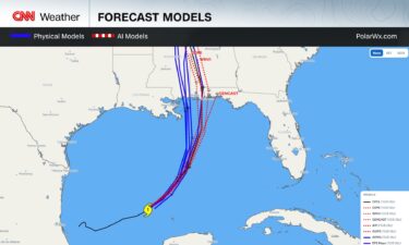 Physics-based weather models and AI weather models differ in their predictions of Isaias' track and have had different projections for intensity
