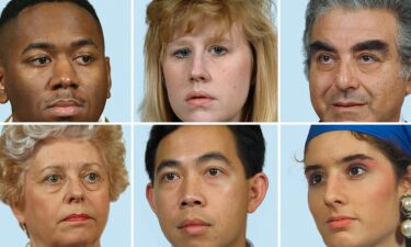 Paglen ran the images through an algorithm to identify the points on the face used for analysis and recognition.