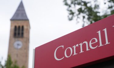A sign at Cornell University in Ithaca