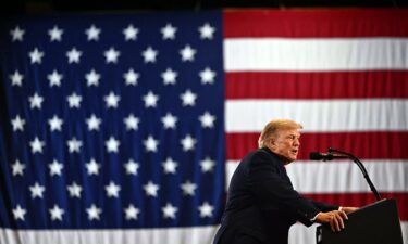 President Donald Trump speaks during a campaign rally in Durant