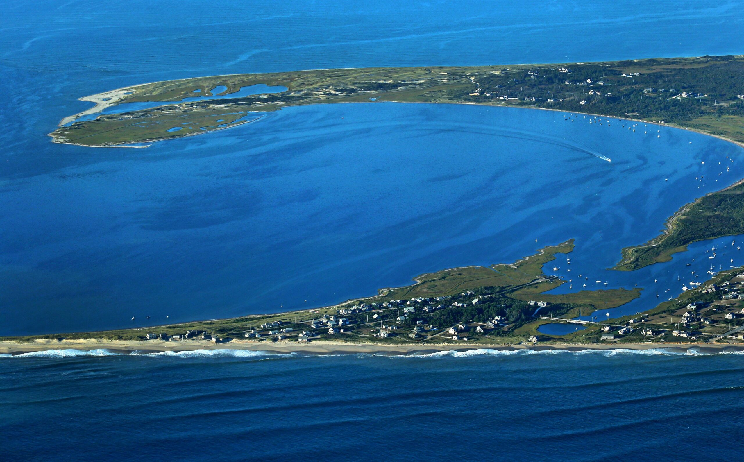 <i>David L. Ryan/Boston Globe/Getty Images/File via CNN Newsource</i><br/>An aerial view of Nantucket