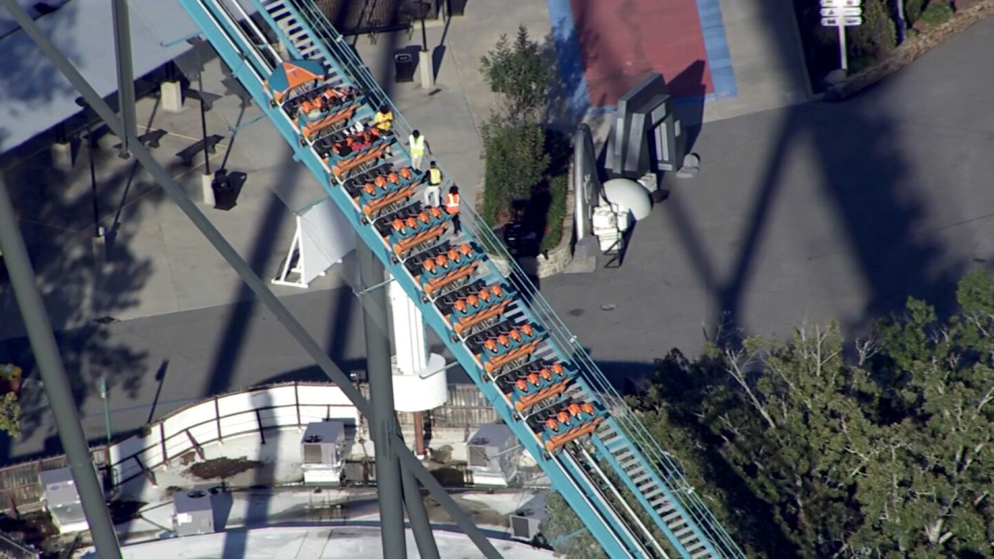 <i>WXIA via CNN Newsource</i><br/>The Goliath roller coaster at Six Flags Over Georgia.