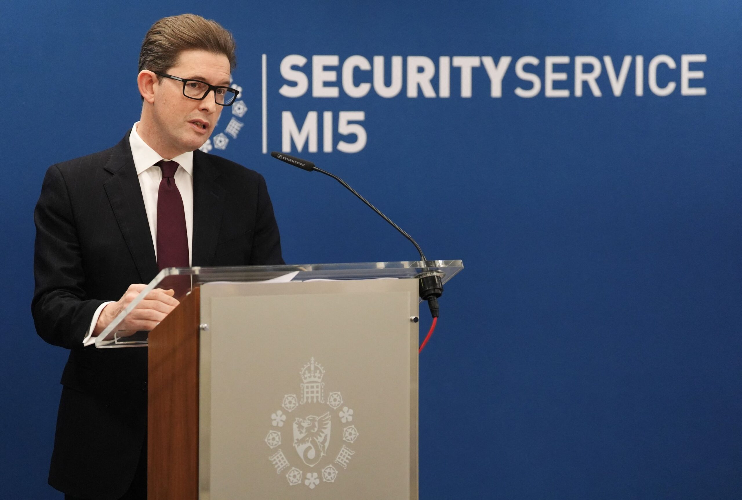 <i>Jonathan Brady/AFP/PA Wire/Getty Images via CNN Newsource</i><br/>Director General of Britain's domestic intelligence agency MI5