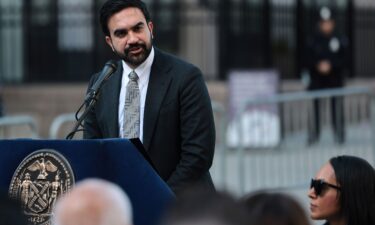 New York City Mayor Zohran Mamdani speaks during a ceremony at the NYPD Memorial Wall on Tuesday