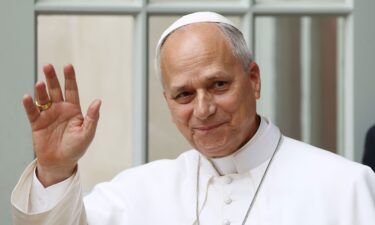 Pope Leo greets faithful in Paris on September 26.