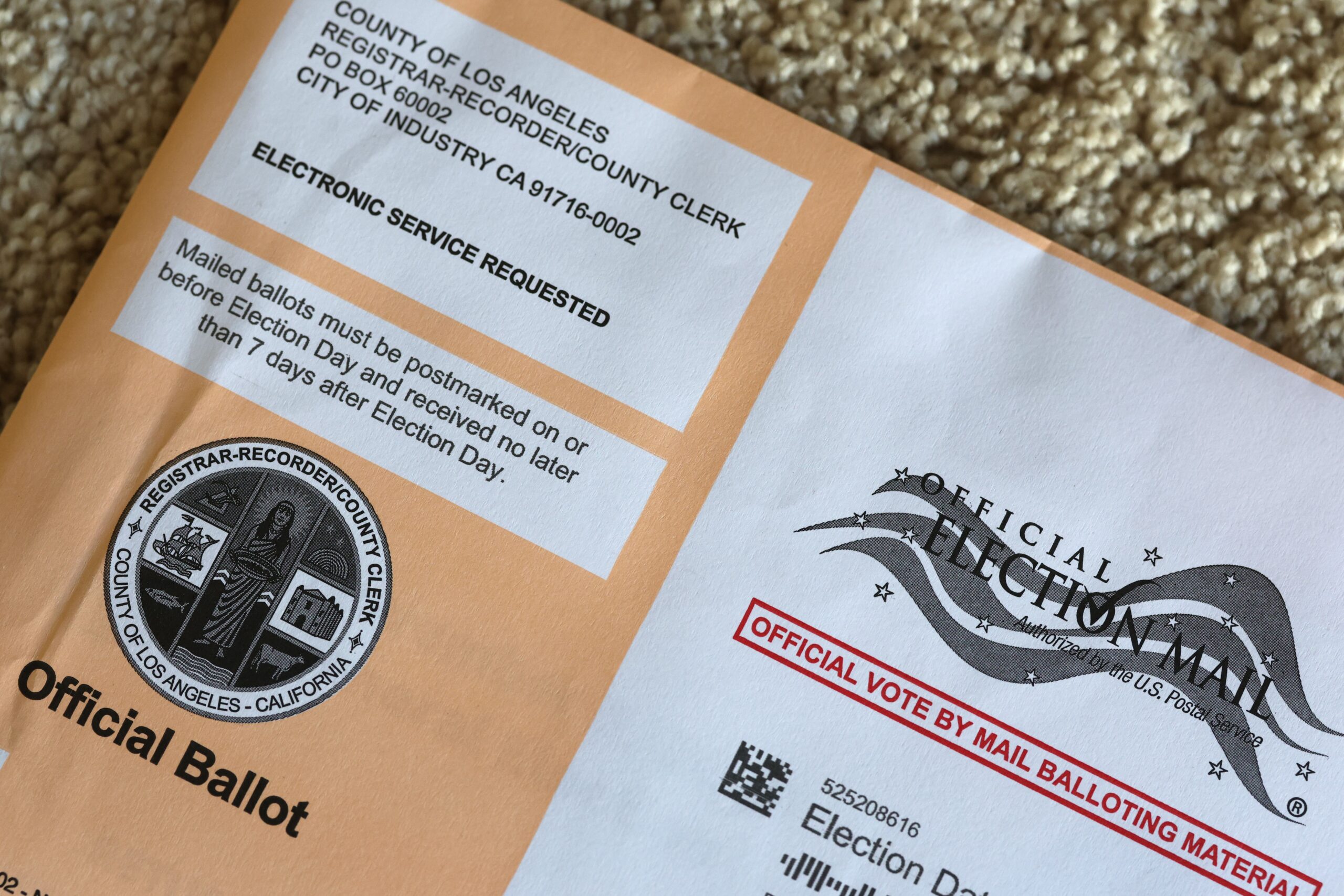 <i>Ben Liebenberg/AP via CNN Newsource</i><br/>A view of an official ballot on October 7