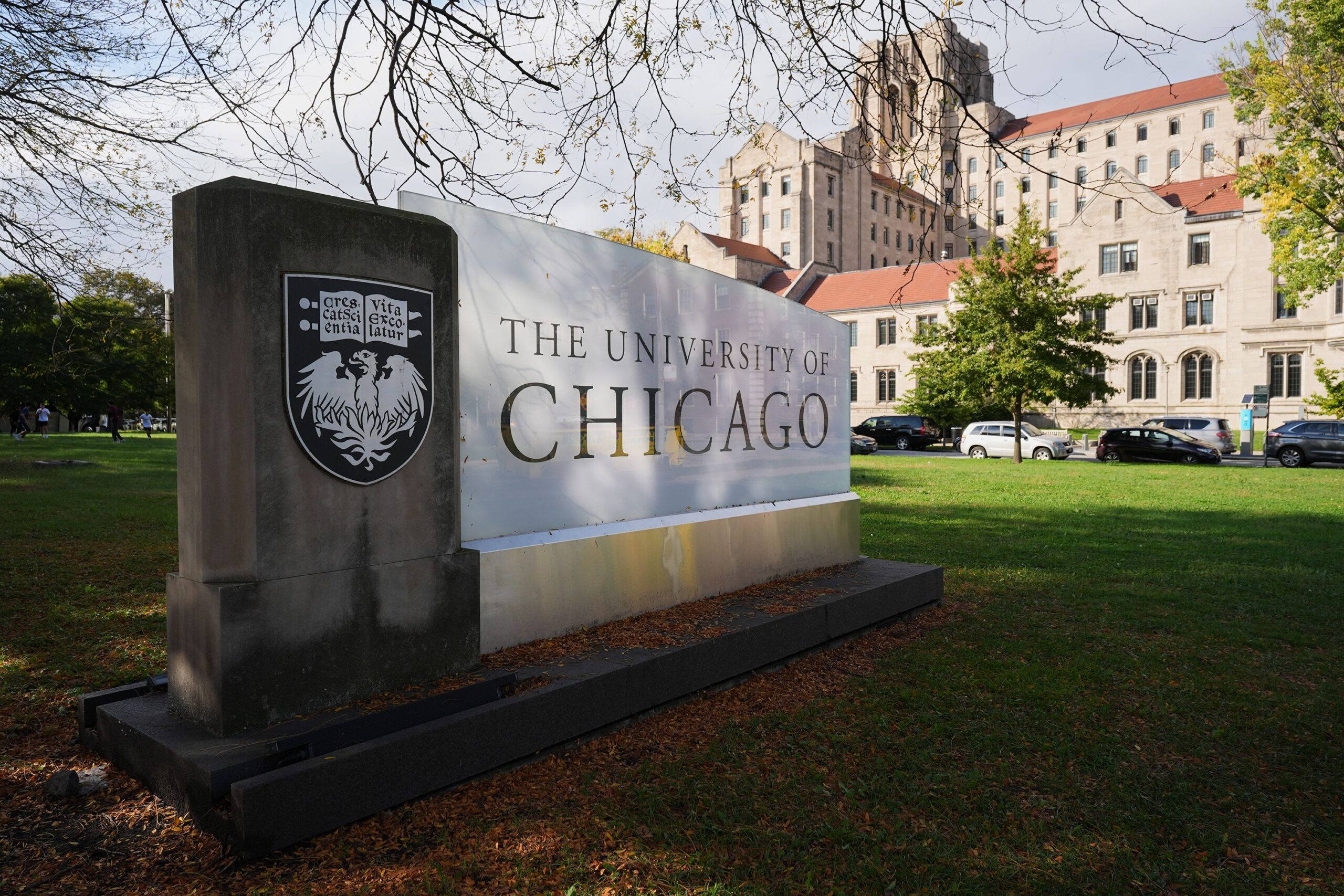 <i>Nam Y. Huh/AP via CNN Newsource</i><br/>University of Chicago sign is displayed on the campus in Chicago