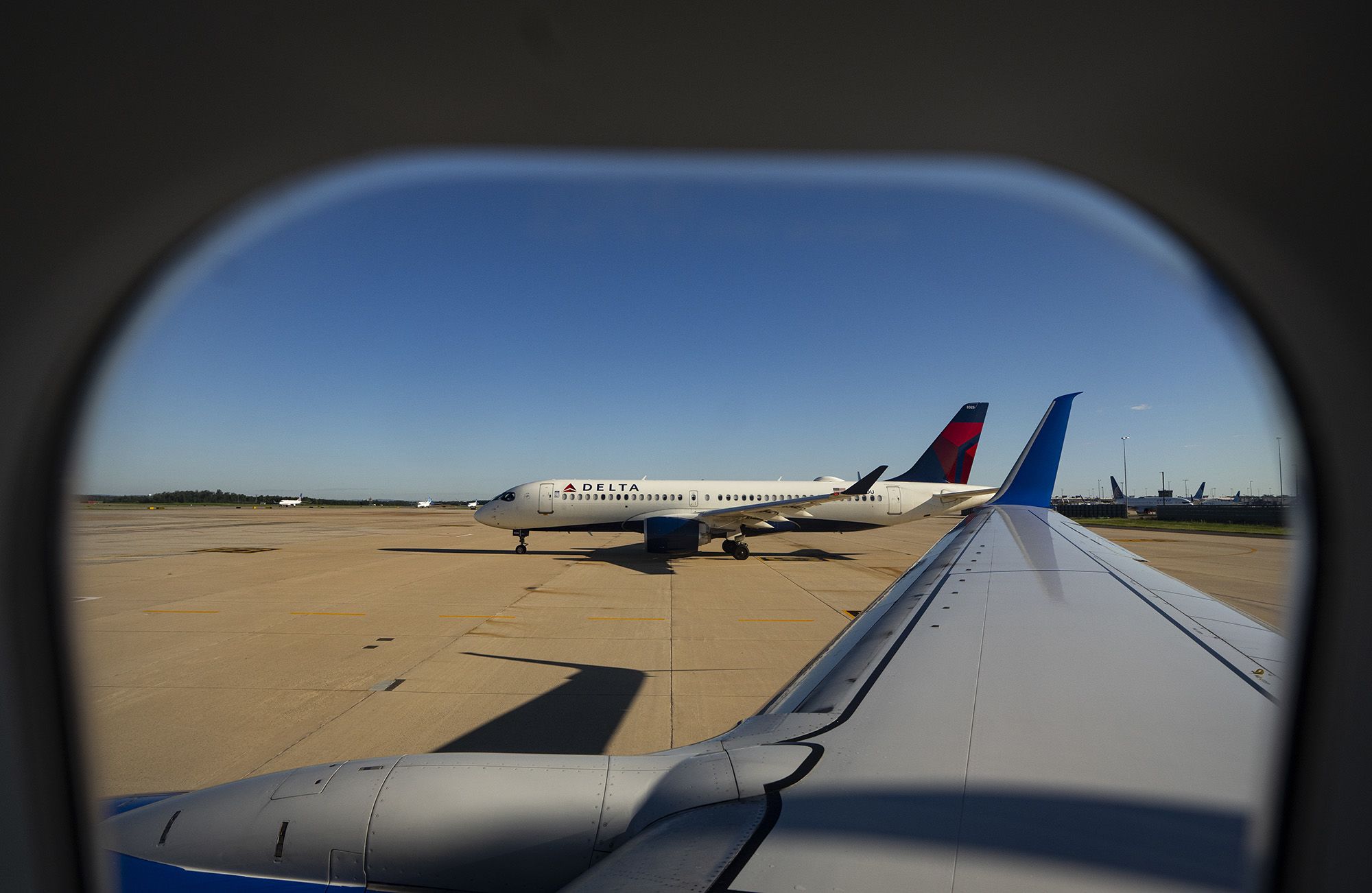 <i>Al Drago/Getty Images via CNN Newsource</i><br/>A Delta Air Lines plane waits to depart at Washington Dulles International Airport (IAD) on September 7. 2026 in Dulles