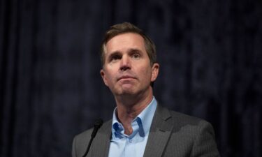 Kentucky Gov. Andy Beshear speaks at the Annual Michigan Democratic Women's Caucus Legacy Luncheon in Detroit