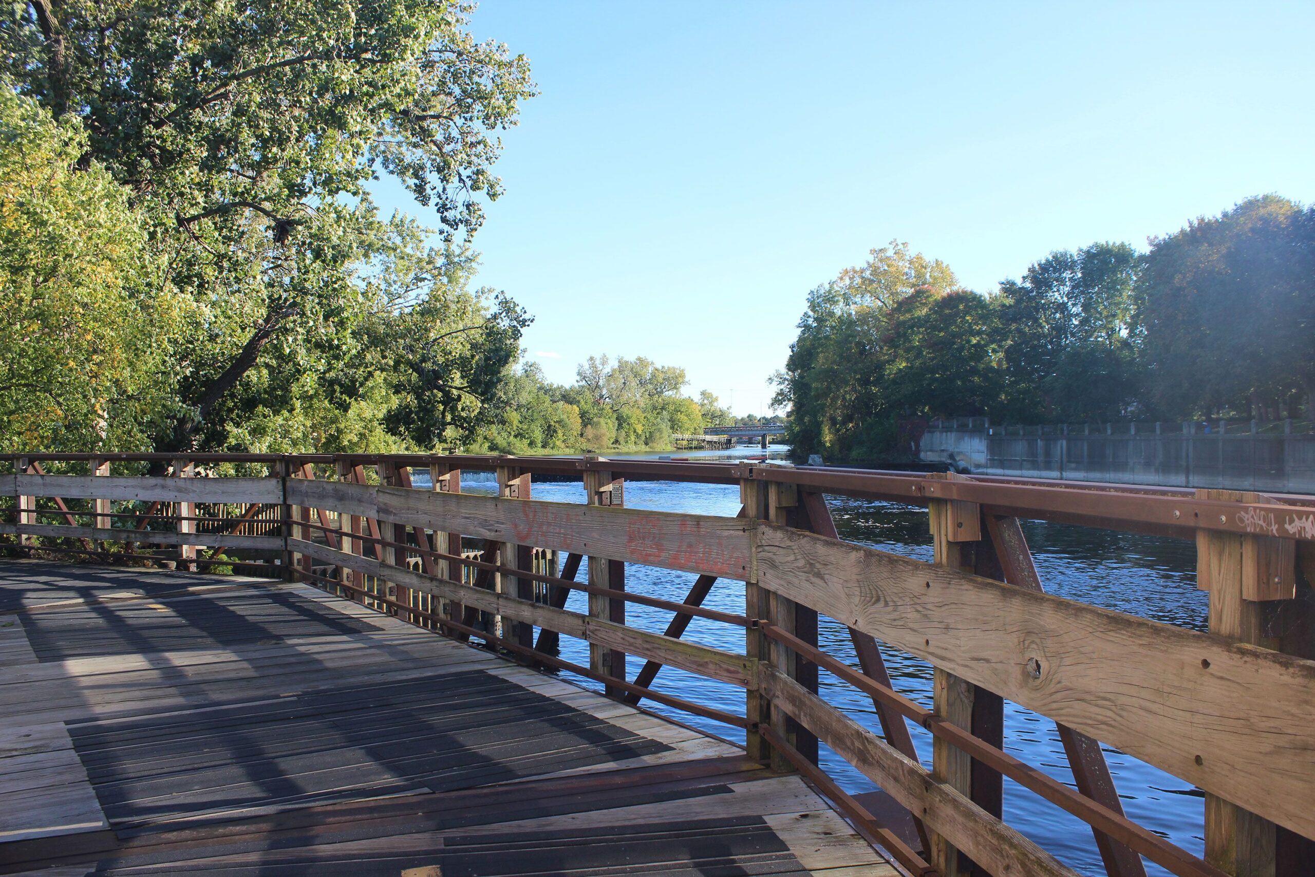 <i>Jacqueline GaNun/AP via CNN Newsource</i><br/>A stretch of the Lansing River Trail is seen in Lansing