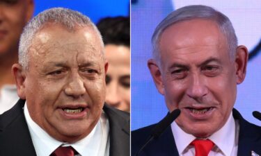 Former military chief Gadi Eisenkot and Prime Minister Benjamin Netanyahu