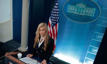 White House Press Secretary Katie Zacharia takes questions during her first briefing in the Brady Press Briefing Room of the White House
