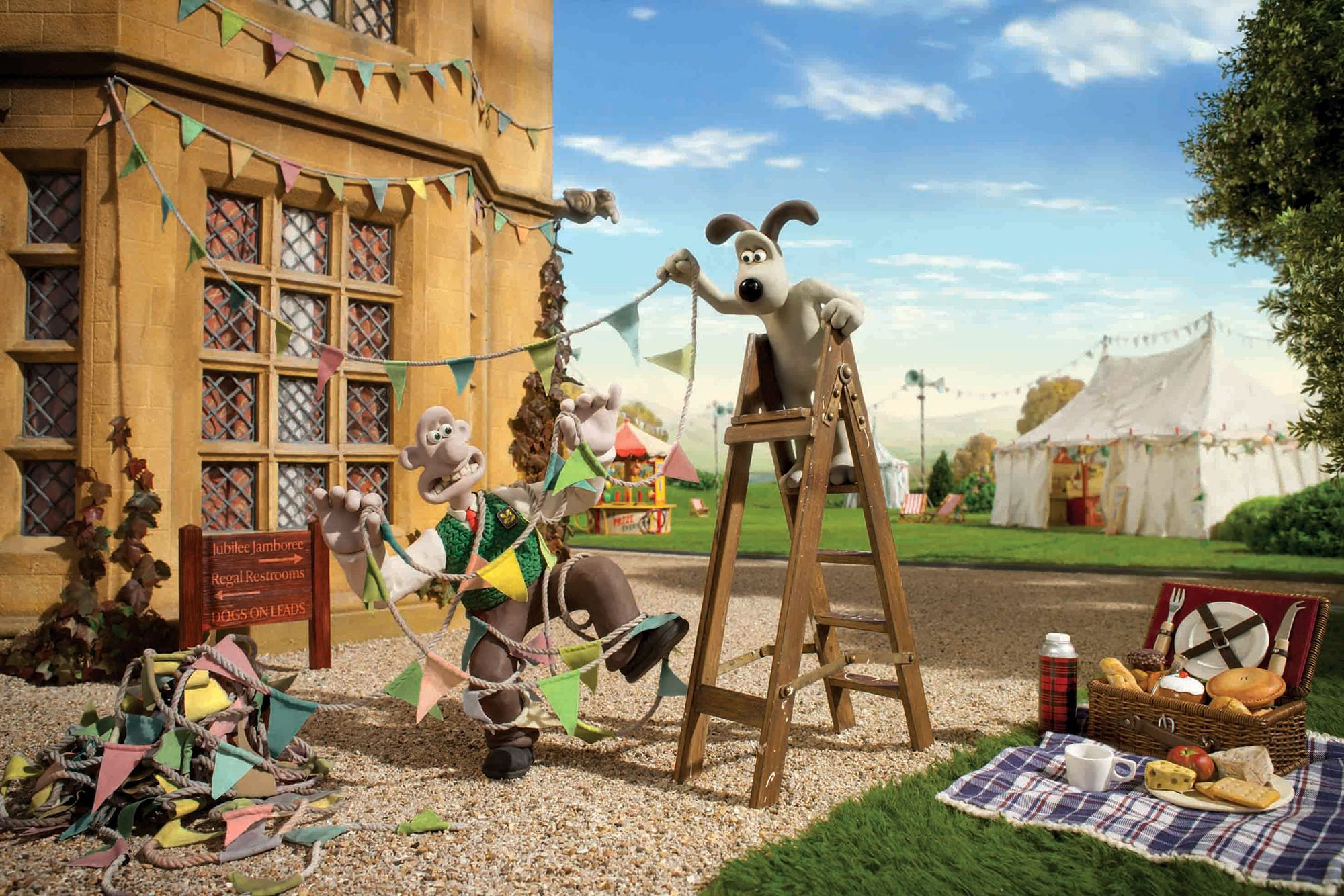 <i>National Trust/Getty Images via CNN Newsource</i><br/>Screenshot from the mini-animation 'A Jubilee Bunt-a-thon' May 2012