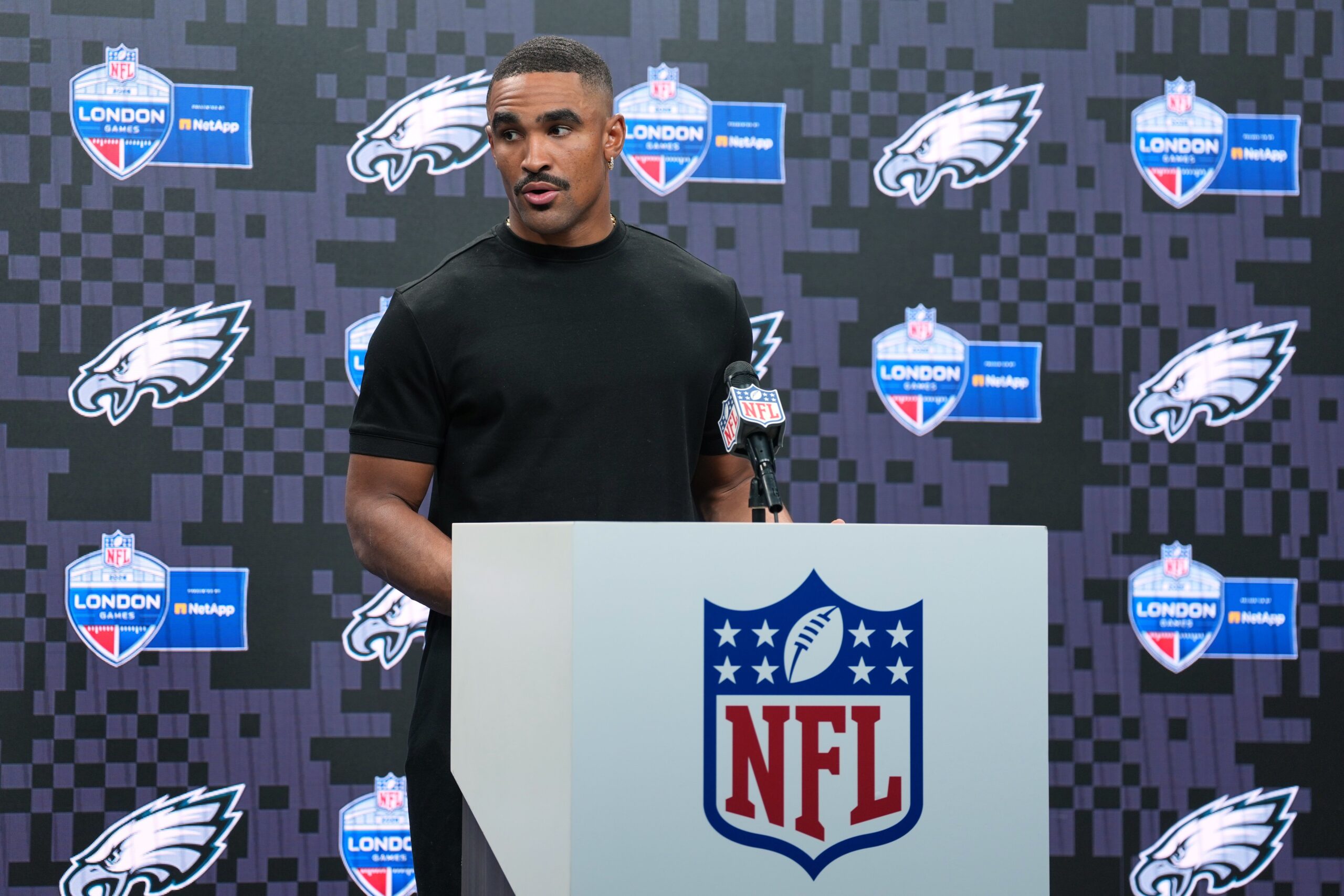 <i>Ryan Pierse/Getty Images via CNN Newsource</i><br/>Jalen Hurts played in a game earlier this month against the Jacksonville Jaguars after being diagnosed with a blood clot in his leg. He's now out for the season after the clot moved to his lungs.