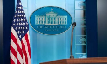 The James Brady Press Briefing Room is seen at the White House on October 21