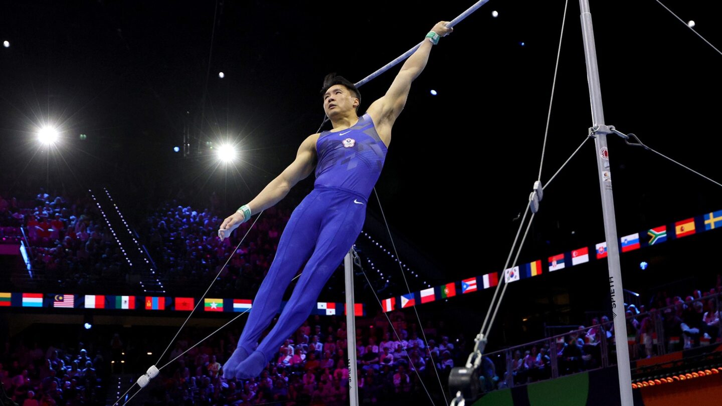 <i>NBC Olympics</i><br/>Tang Chia-Hung competes on high bars