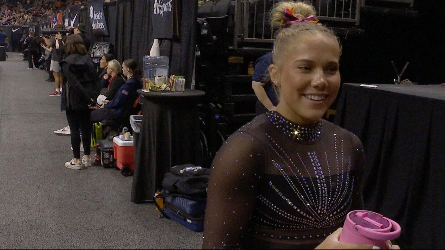 <i>NBC Olympics</i><br/>Athletes compete at the 2026 U.S. Gymnastics Championships.