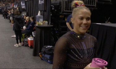 Athletes compete at the 2026 U.S. Gymnastics Championships.