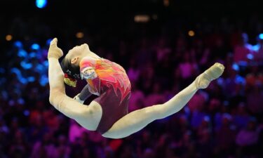Athletes compete at the 2026 World Gymnastics Championships.